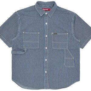 Supreme Loose Fit Short Sleeved Denim Painter Shirt
